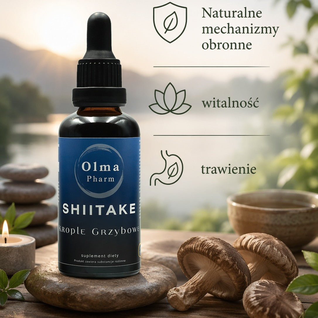 Olma Pharm SHIITAKE Krople Grzybowe 50 ml DER 5:1