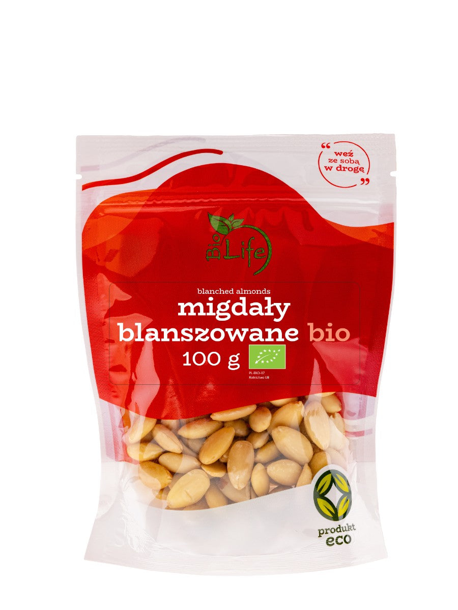 Migdały blanszowane BIO 100g