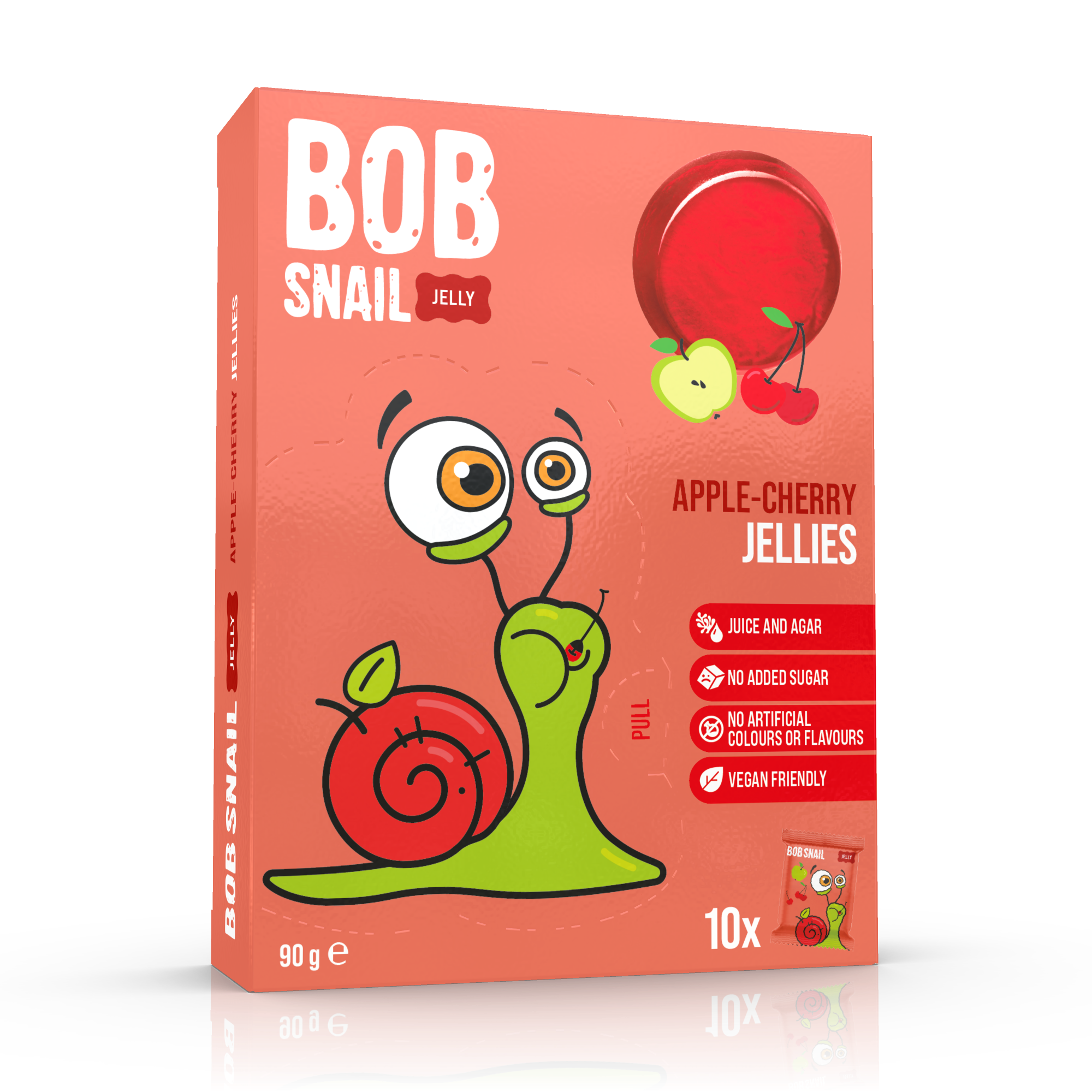 Bob Snail Galaretka Jabłko Wiśnia 90 g