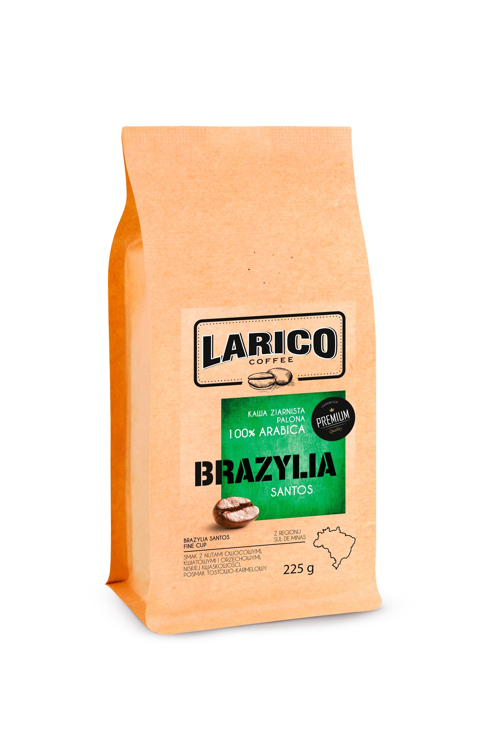 Larico Kawa Ziarnista Brazylia Santos 225g