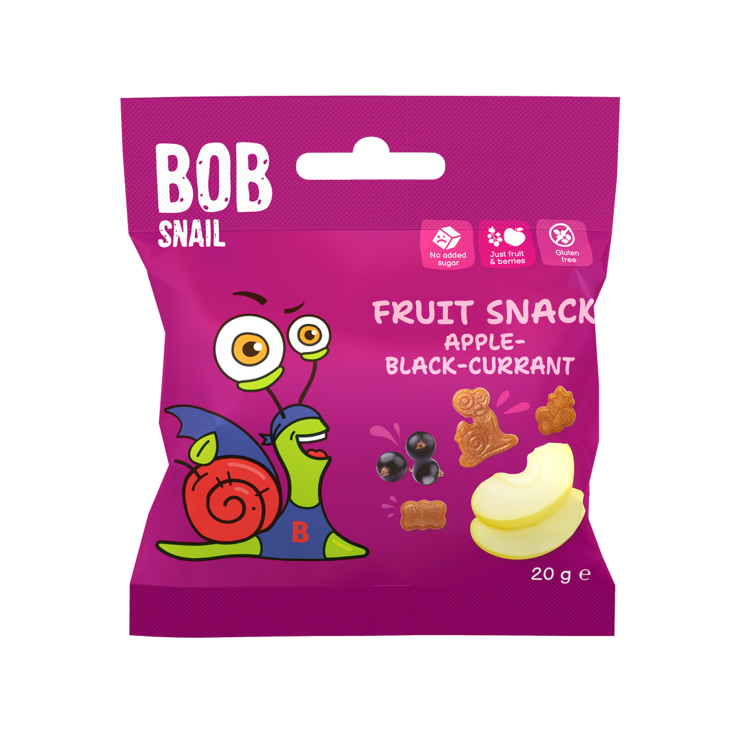 FRUIT SNACK "Jabłko Czarna Porzeczka" ВОB SNAIL 20 G
