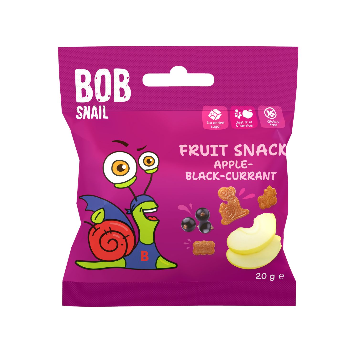 FRUIT SNACK "Jabłko Czarna Porzeczka" ВОB SNAIL 20 G