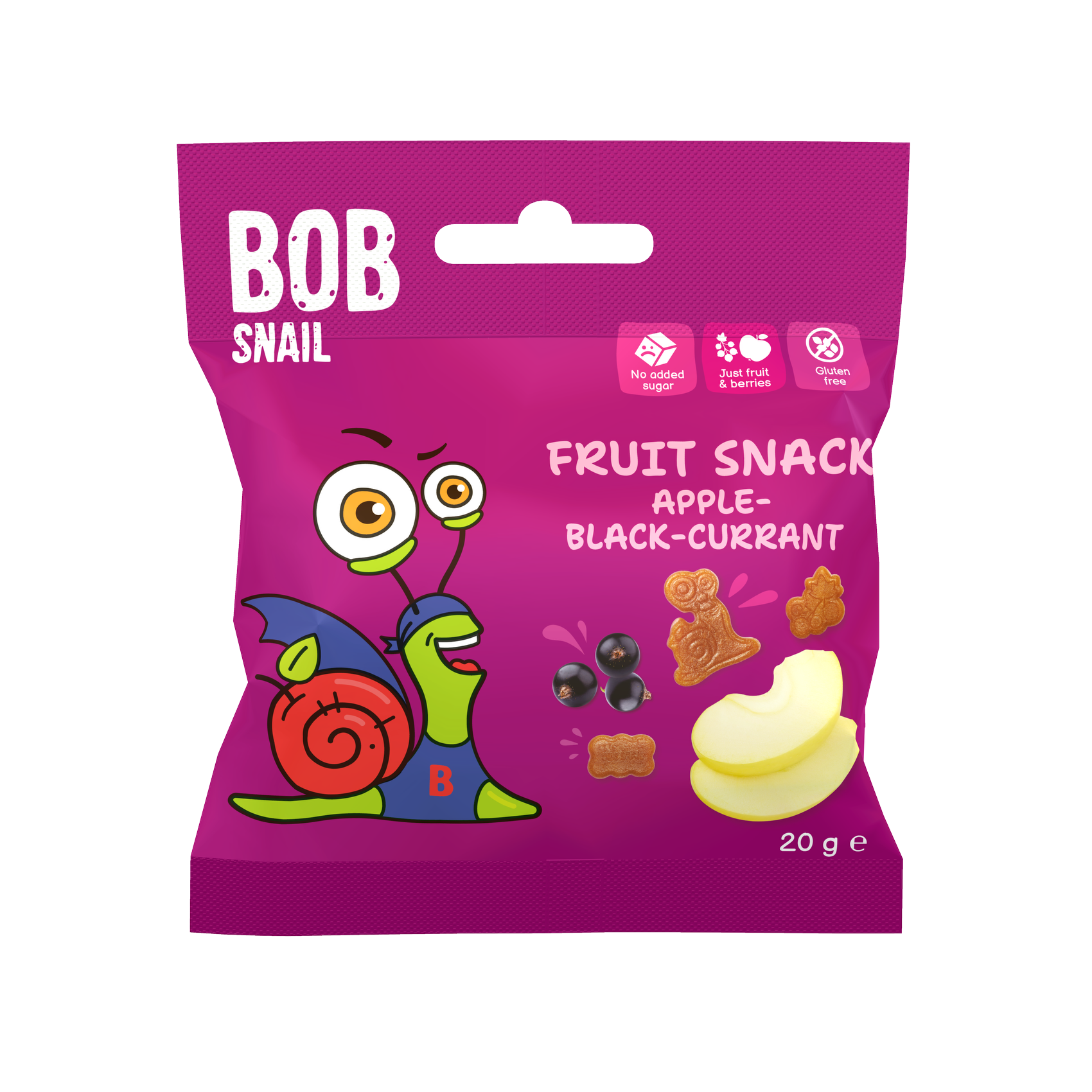 FRUIT SNACK "Jabłko Czarna Porzeczka" ВОB SNAIL 20 G