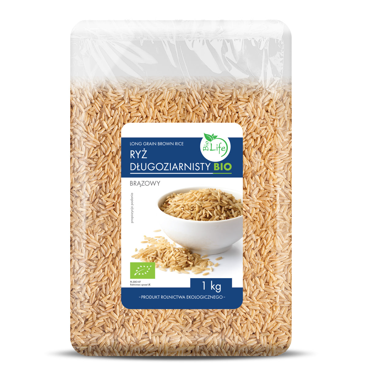 Ryż brązowy długoziarnisty BIO 1 kg