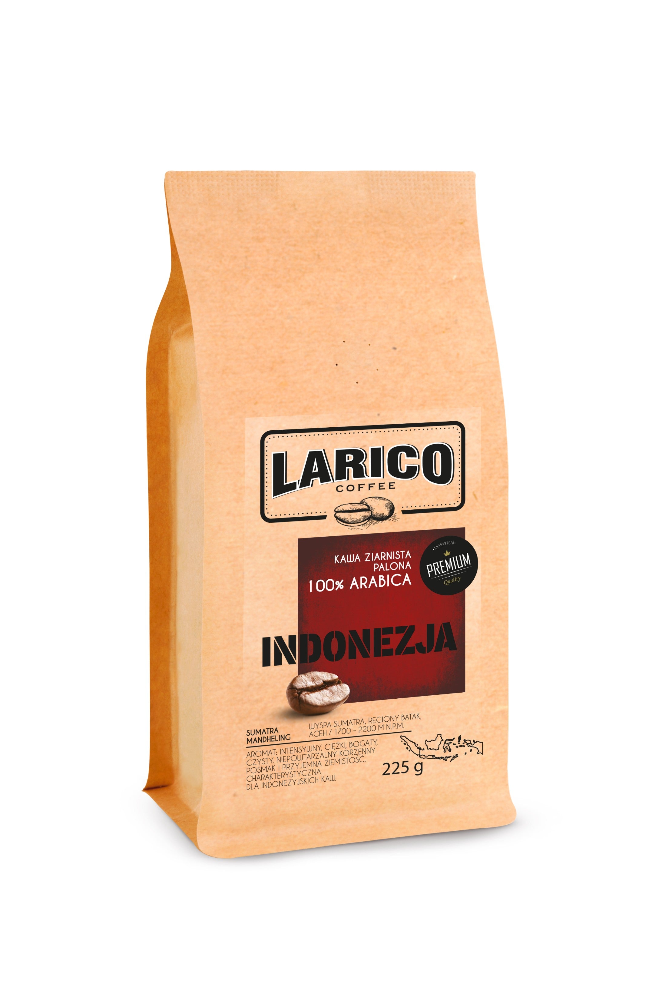 Larico Kawa Ziarnista INDONEZJA SUMATRA 225g