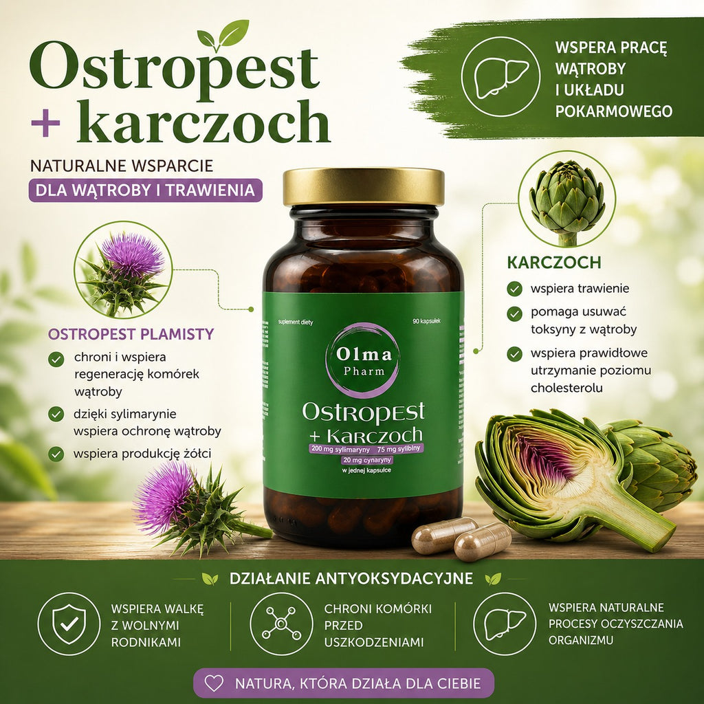 Olma Pharm Ostropest + Karczoch 90 kapsułek
