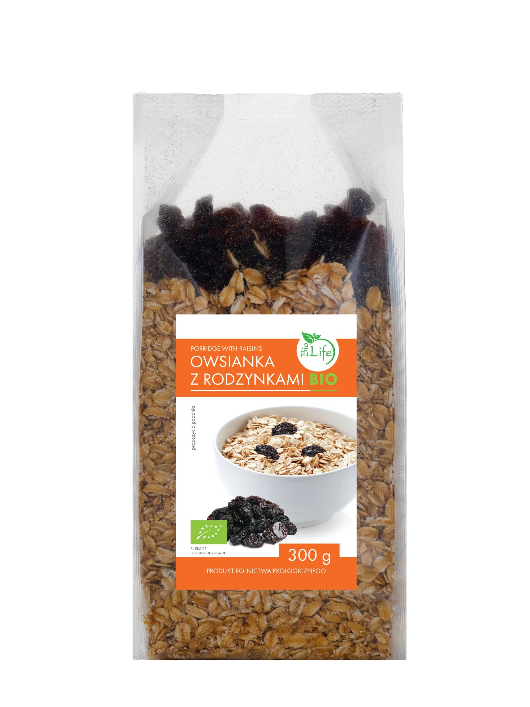 Owsianka z rodzynkami BIO 300g