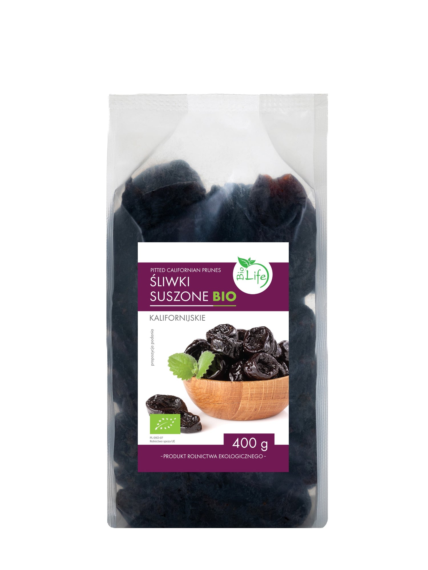 Śliwka suszona KALIFORNIJSKA BIO 400g