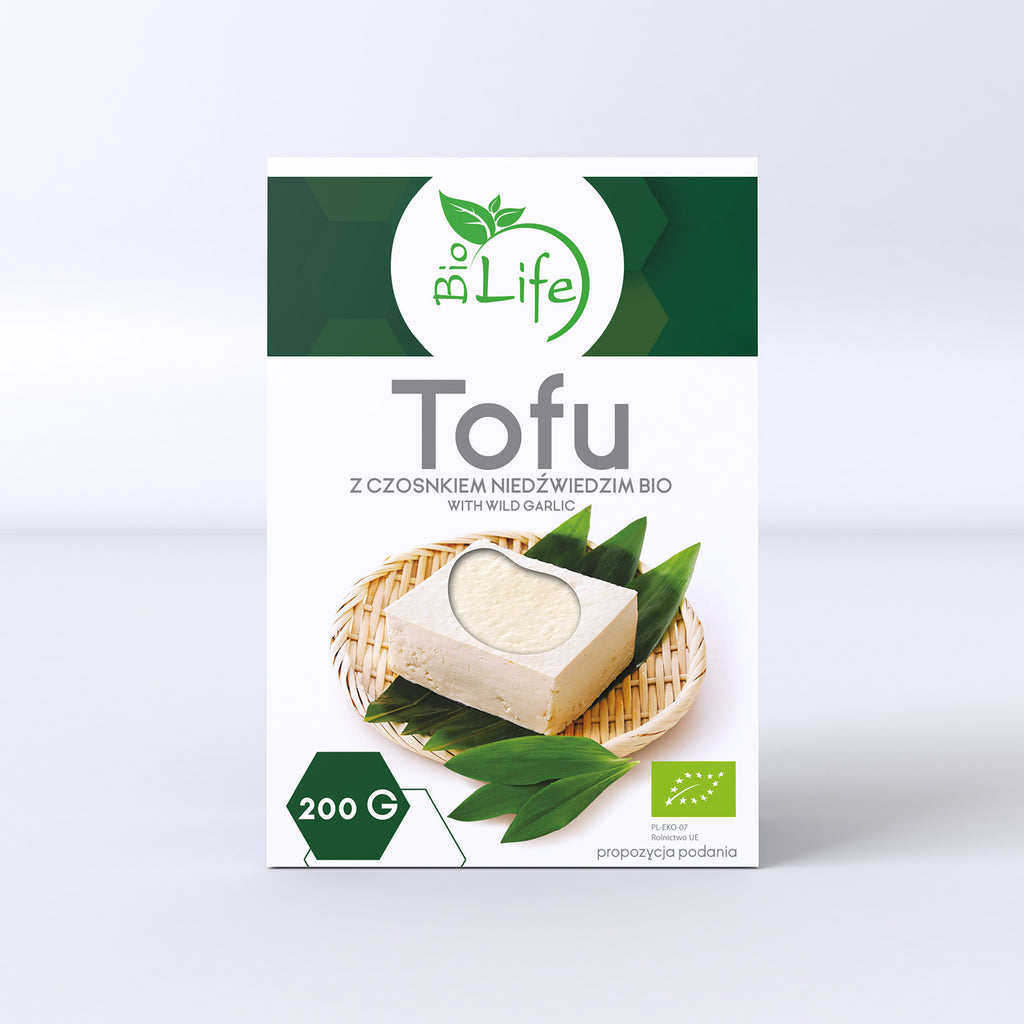 Tofu z czosnkiem niedźwiedzim BIO 200g