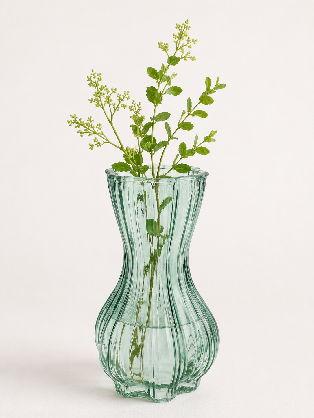 Szklany wazon dekoracyjny jasny niebieski 14,8 cm Vase Miley