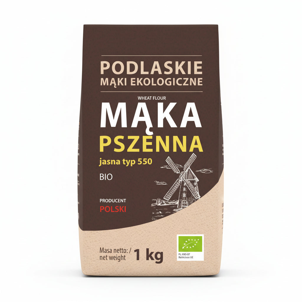 Mąka pszenna jasna BIO 1000g