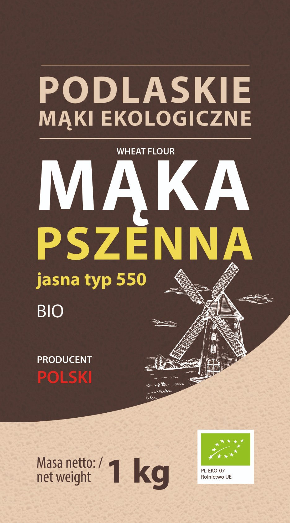 Mąka pszenna jasna BIO 1000g