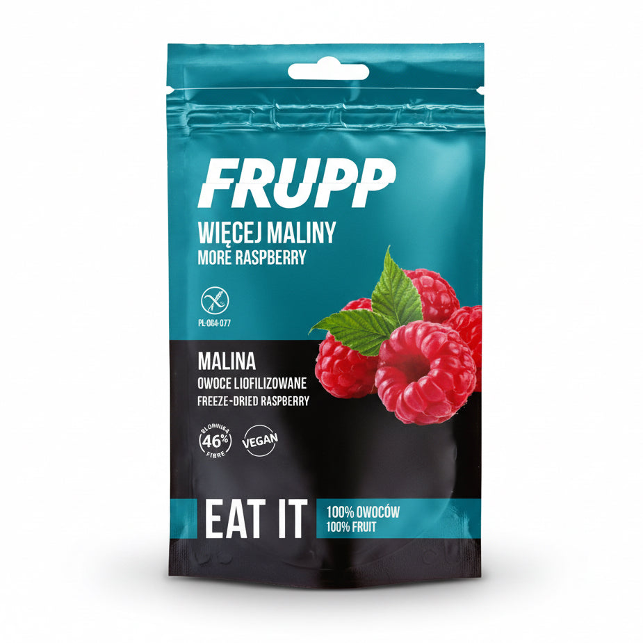 Maliny liofilizowane bezglutenowe 15g