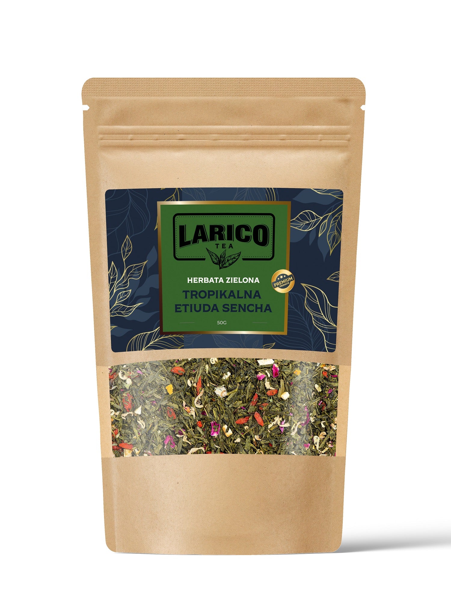 Larico Tea Herbata Zielona Tropikalna Etiuda Sencha 50g
