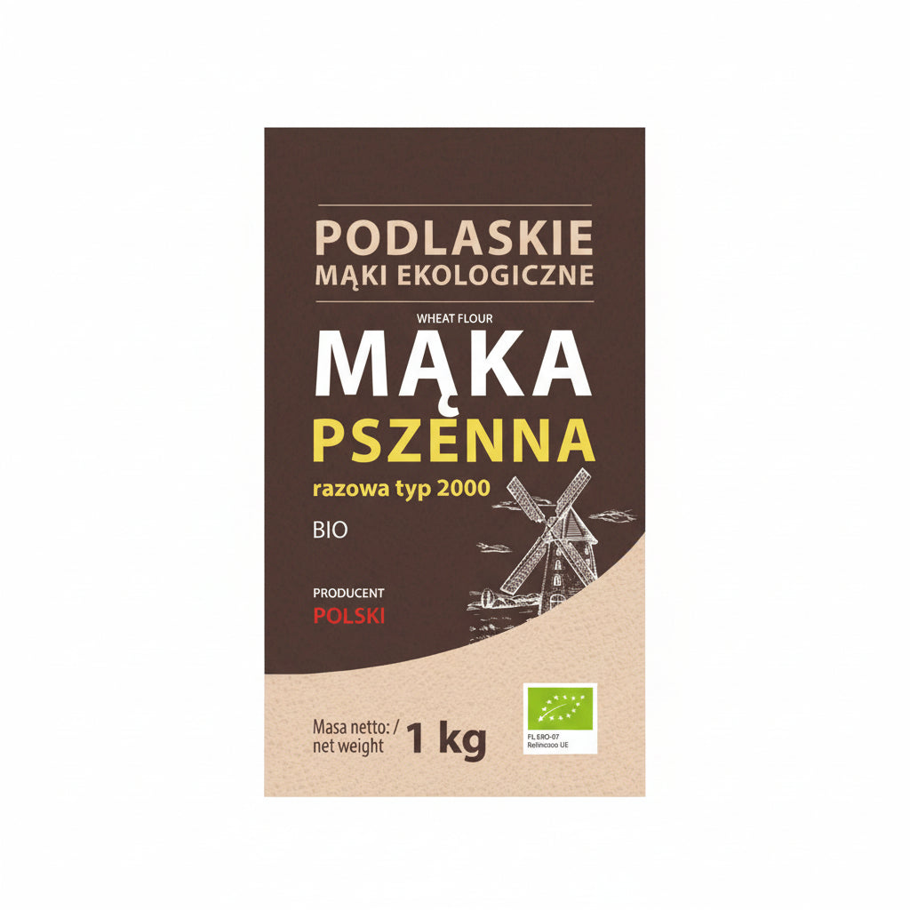 Mąka pszenna razowa BIO 1000g