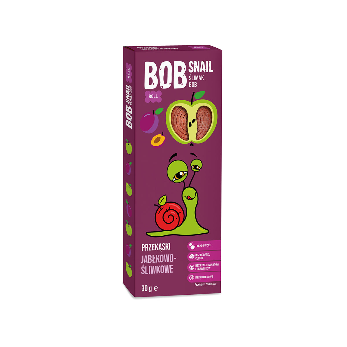 BOB SNAIL Rolls Jabłko Śliwka  30 g