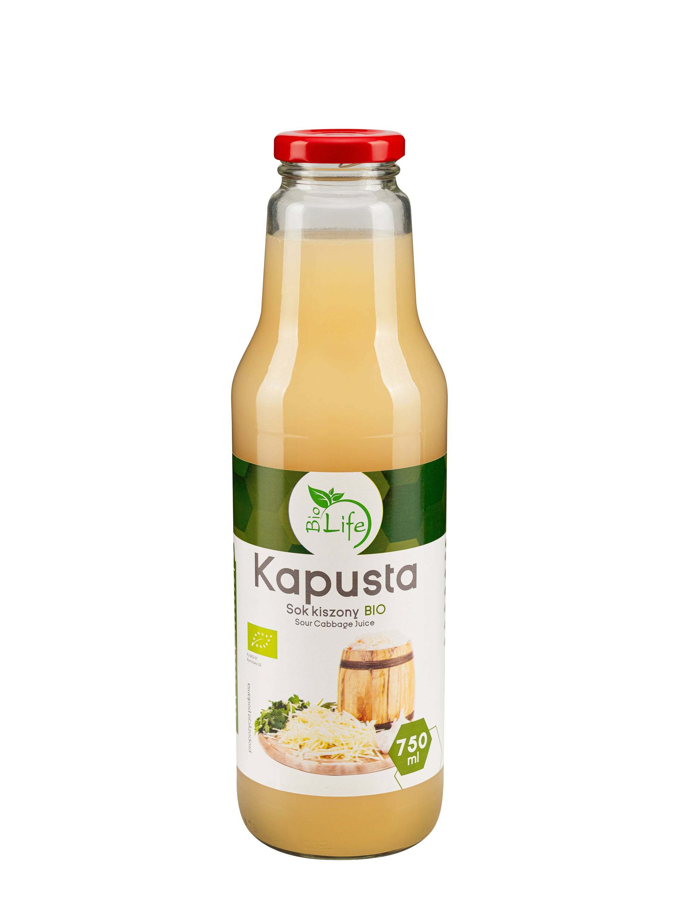 Kapusta sok kiszony BIO 750ml