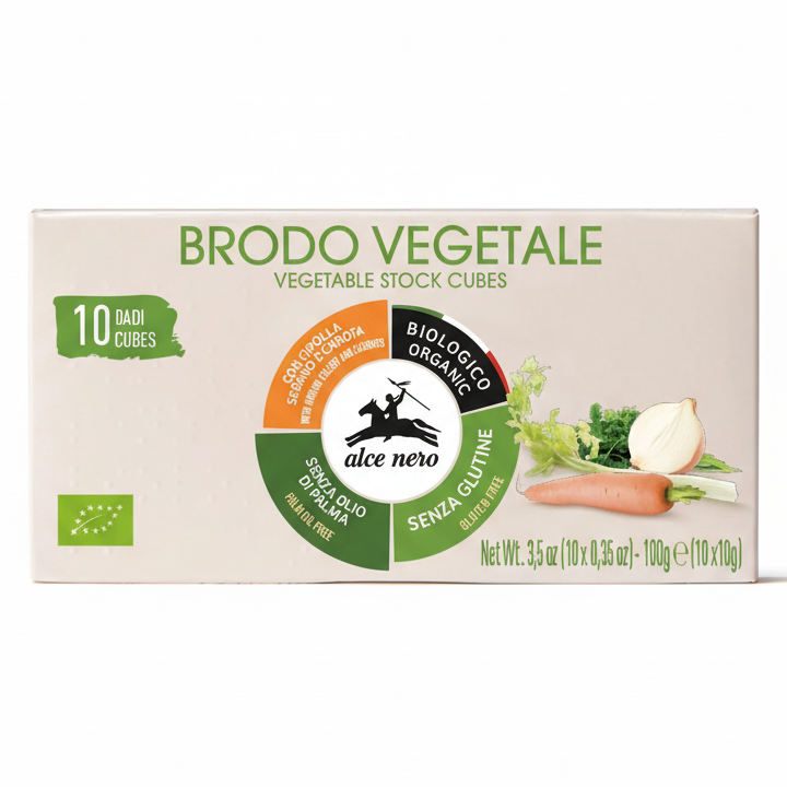 Ekologiczny bulion kostki warzywne BIO (10szt x 10 g) 100 g