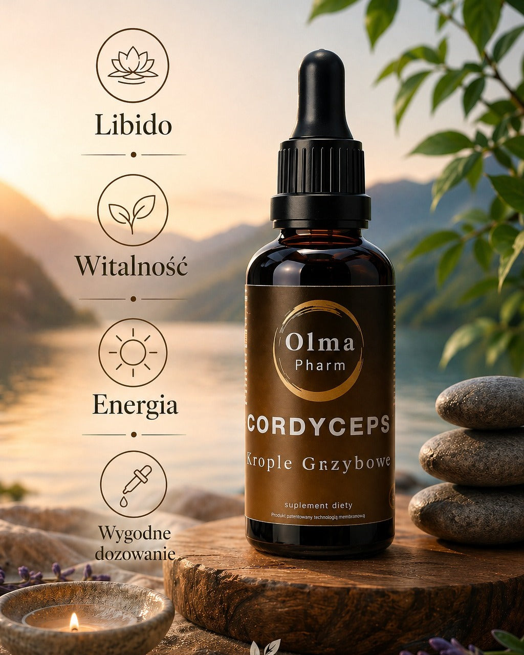 Olma Pharm CORDYCEPS Krople Grzybowe 50 ml DER 5:1