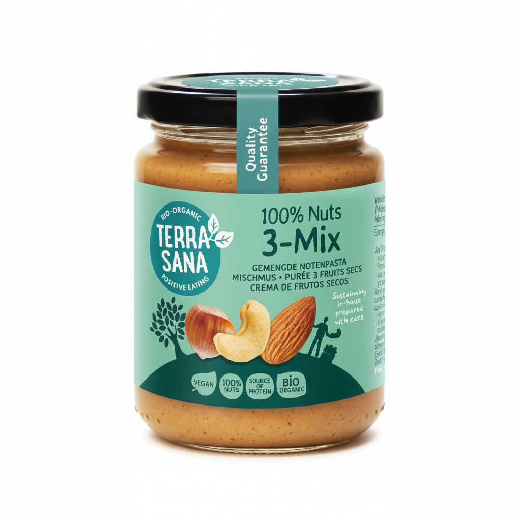 TERRASANA Ekologiczny Krem orzechowy MIX (3 ozrechy) BIO 250g