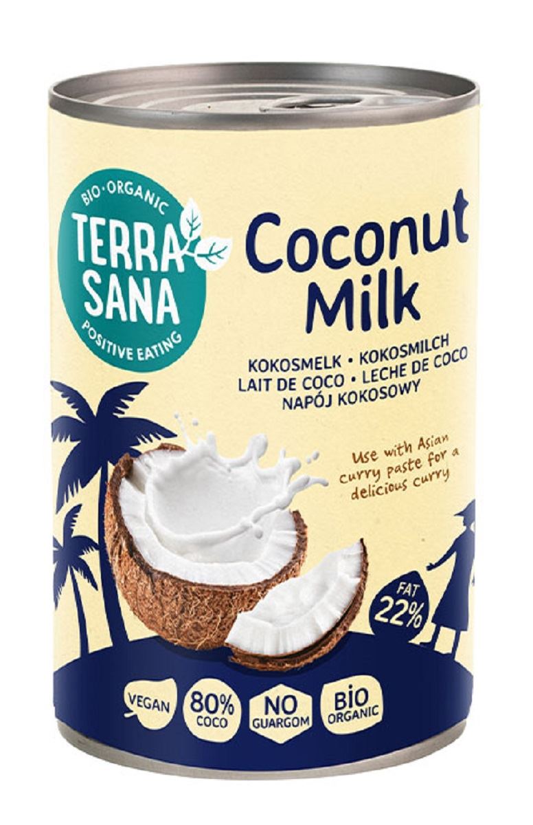 Ekologiczne Mleczko kokosowe bez gumy guar (22 % Tłuszczu) BIO 400 ml