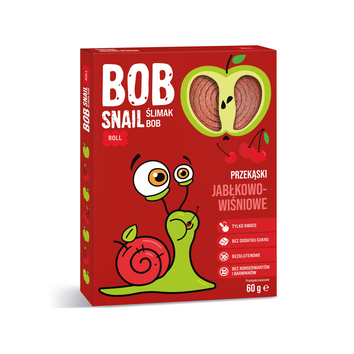 BOB SNAIL Rolls Jabłko Wiśnia  60 g