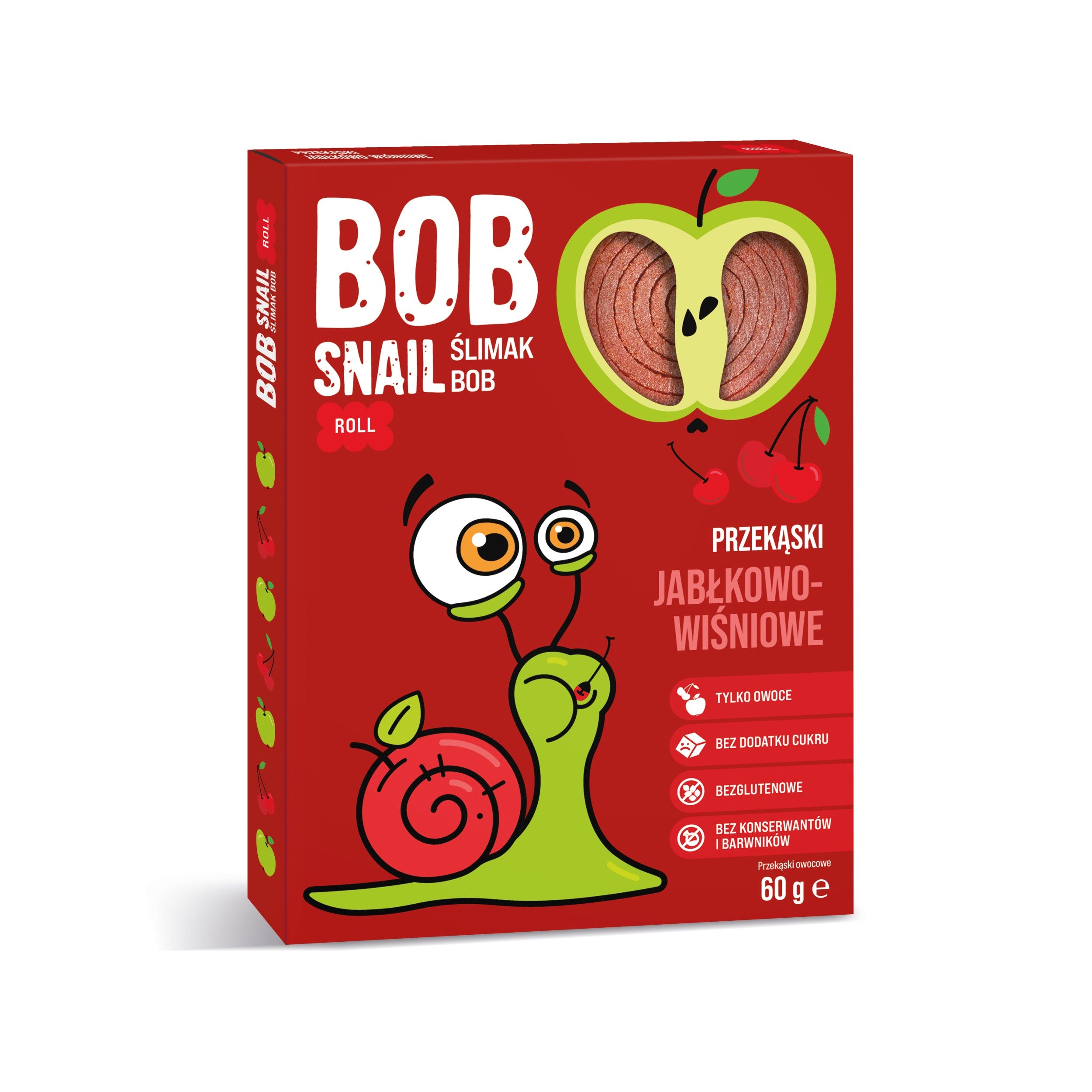 BOB SNAIL Rolls Jabłko Wiśnia  60 g