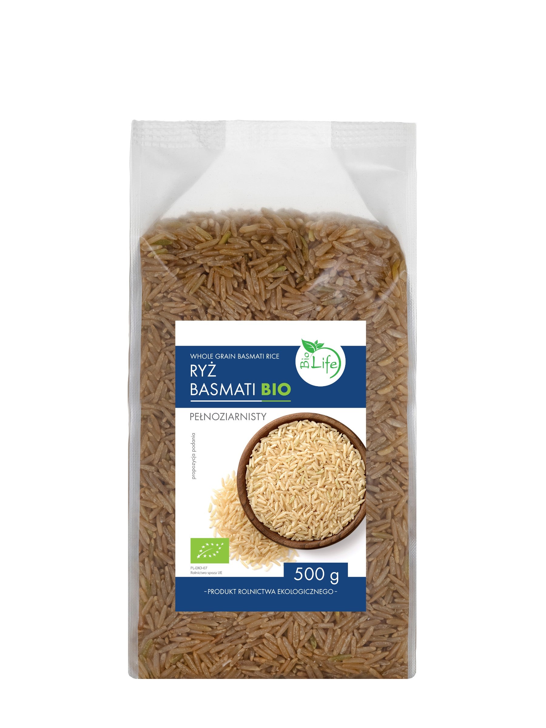 Ryż Basmati pełnoziarnisty BIO 500g