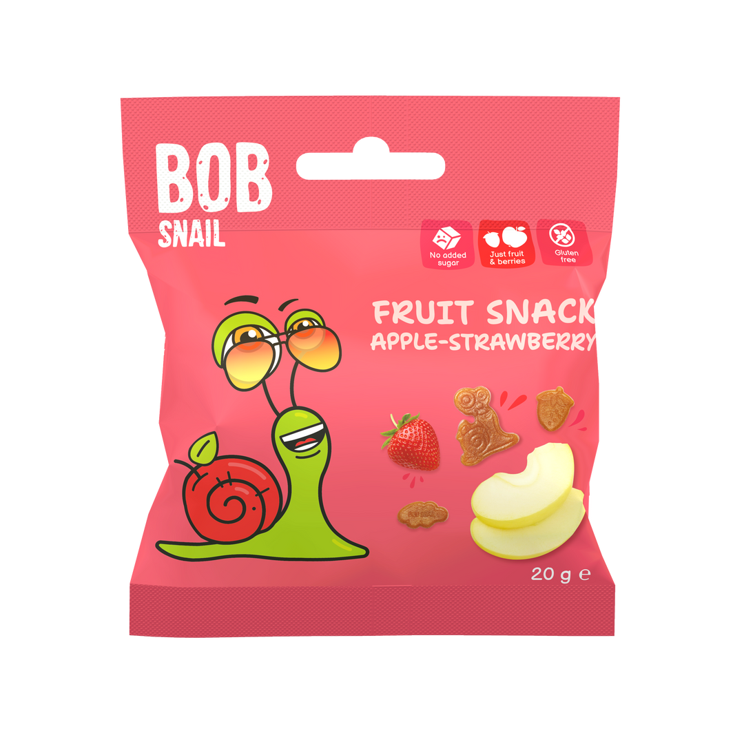 FRUIT SNACK "Jabłko Truskawka" ВОB SNAIL 20 G