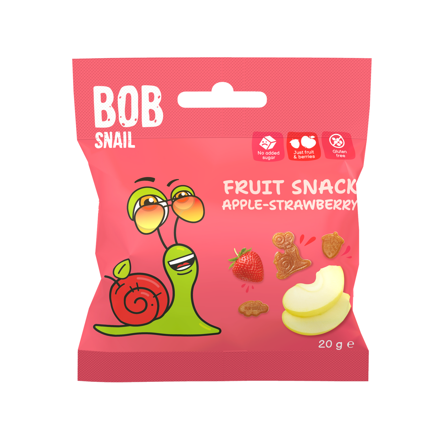 FRUIT SNACK "Jabłko Truskawka" ВОB SNAIL 20 G