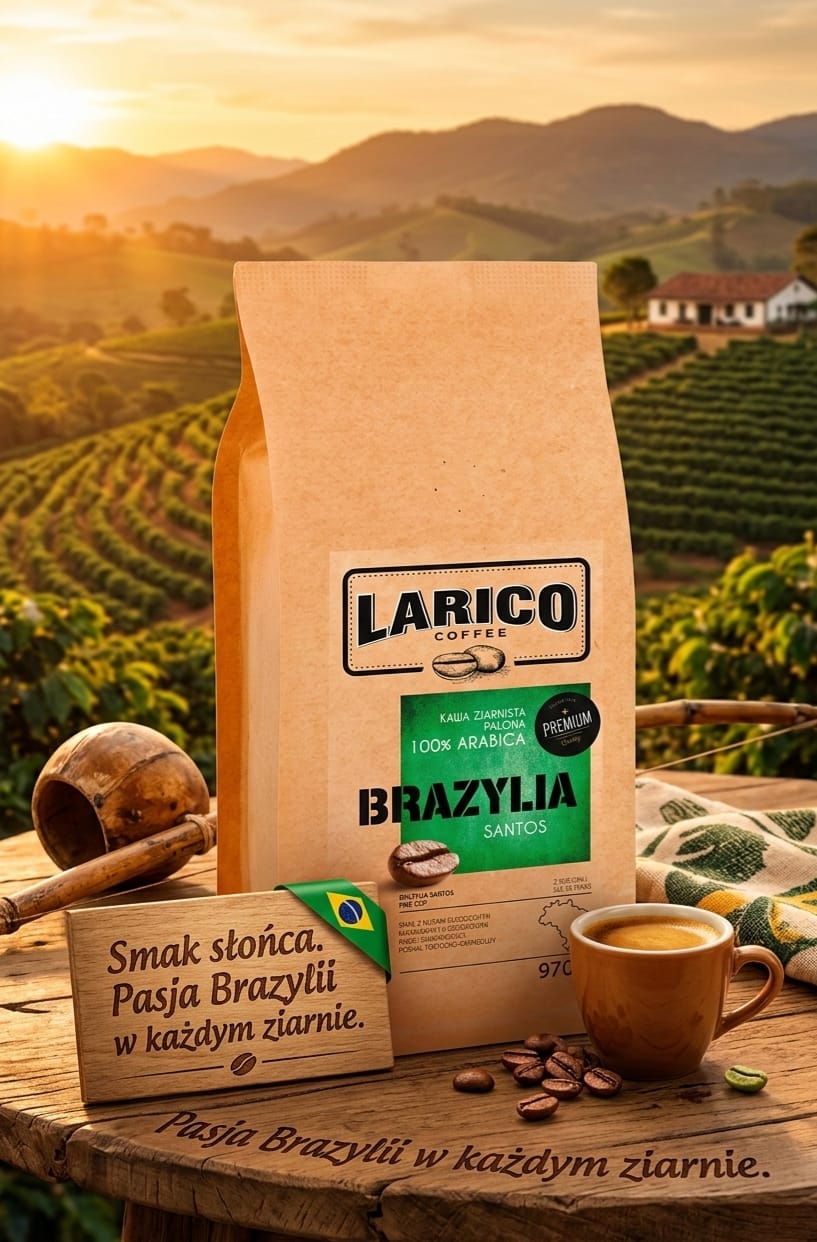 Larico Kawa Ziarnista Brazylia Santos 970g