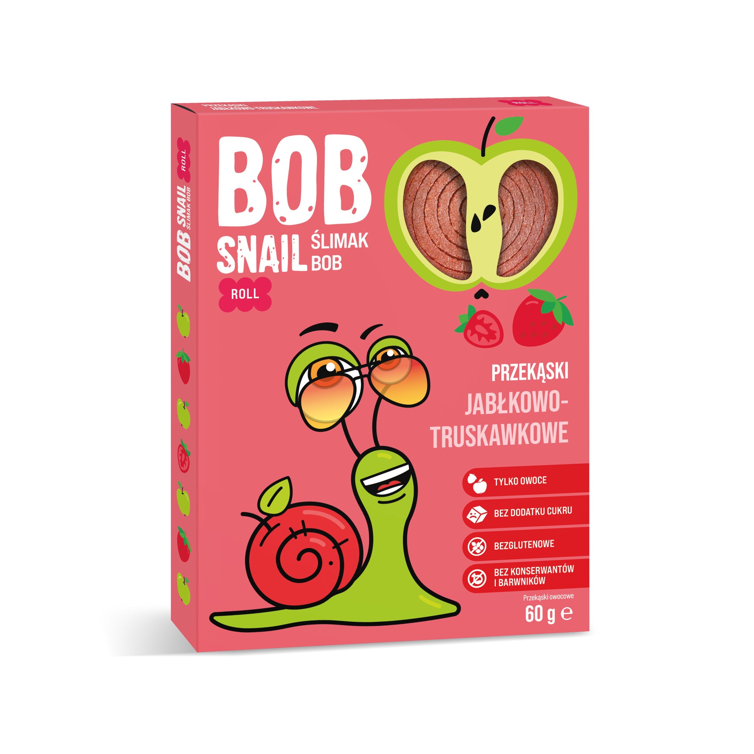 BOB SNAIL Rolls Jabłko Truskawka  60 g