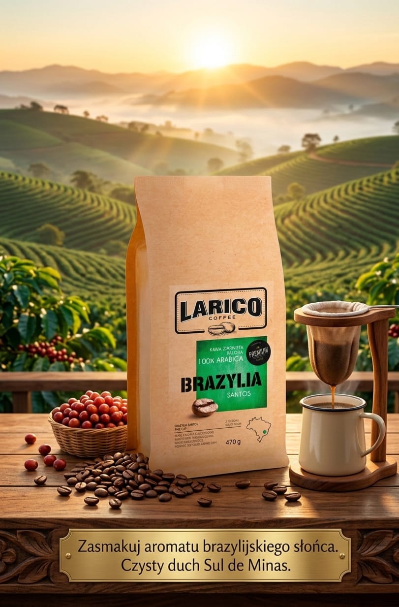 Larico Kawa Ziarnista Brazylia Santos 970g