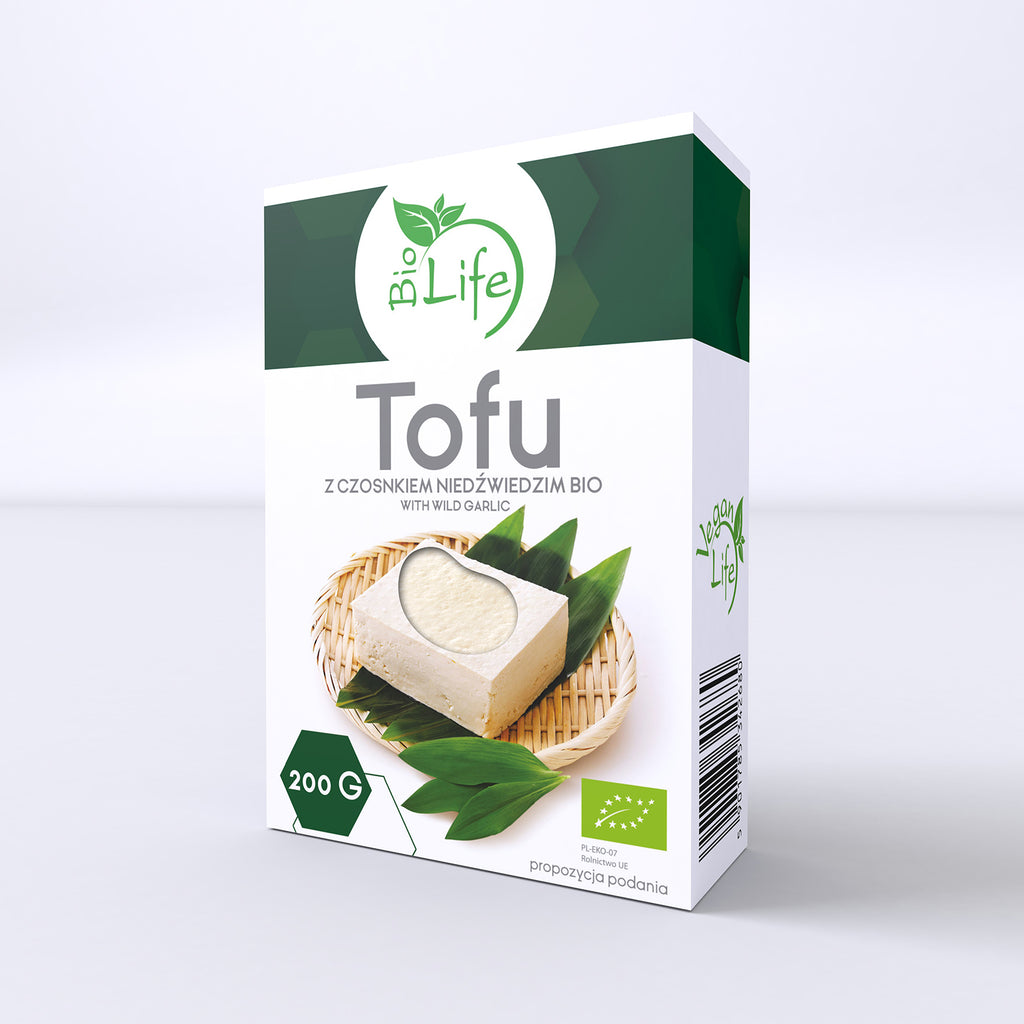 Tofu z czosnkiem niedźwiedzim BIO 200g