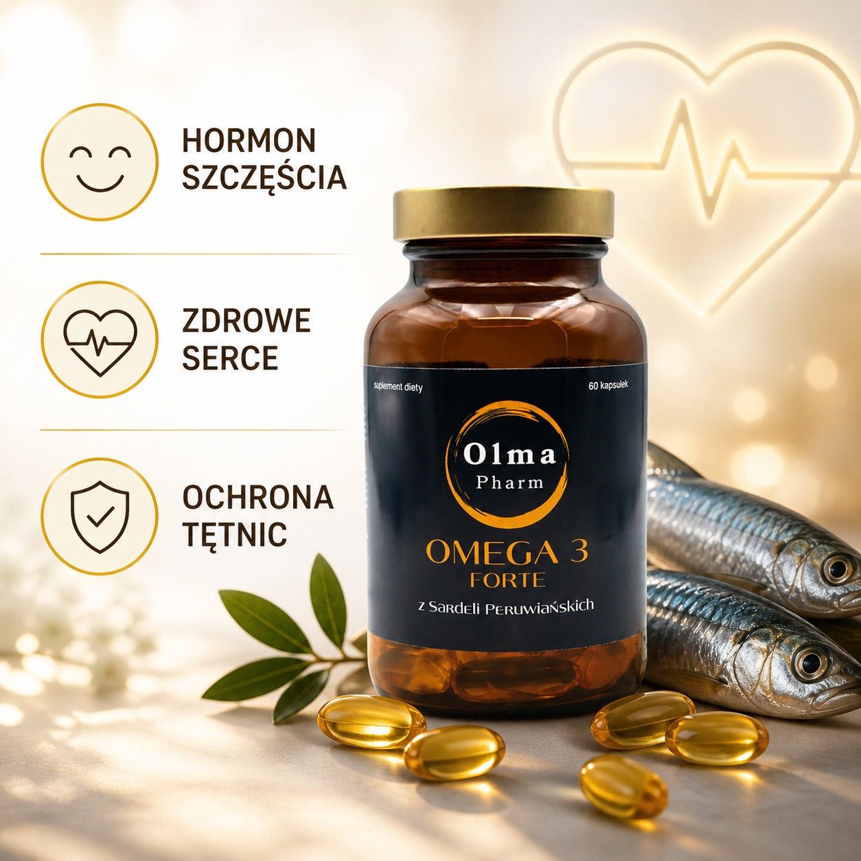 Olma Pharm Omega 3 Forte z Sardeli Peruwiańskich 60 kapsułek
