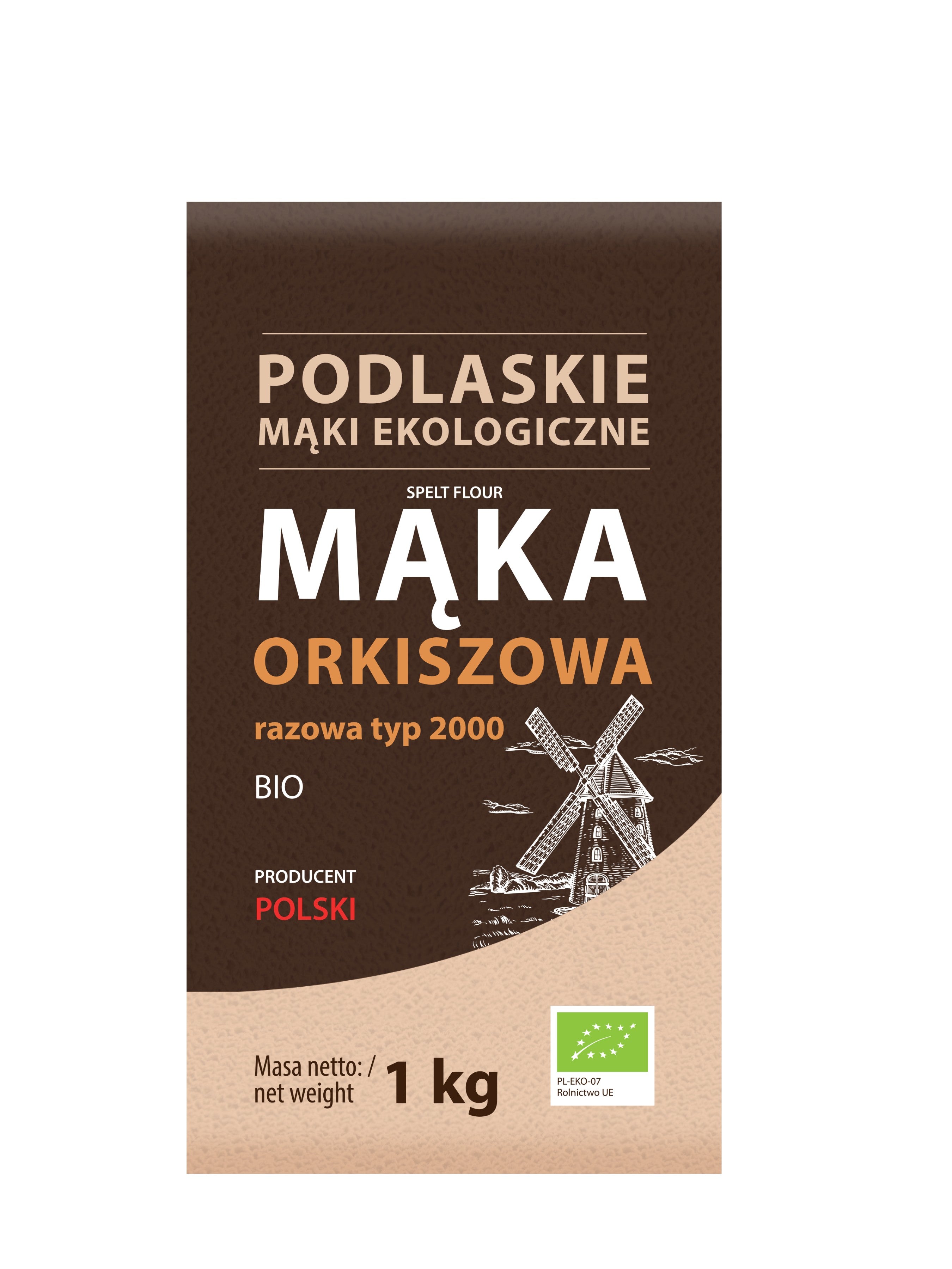 Mąka Orkiszowa razowa BIO 1 kg