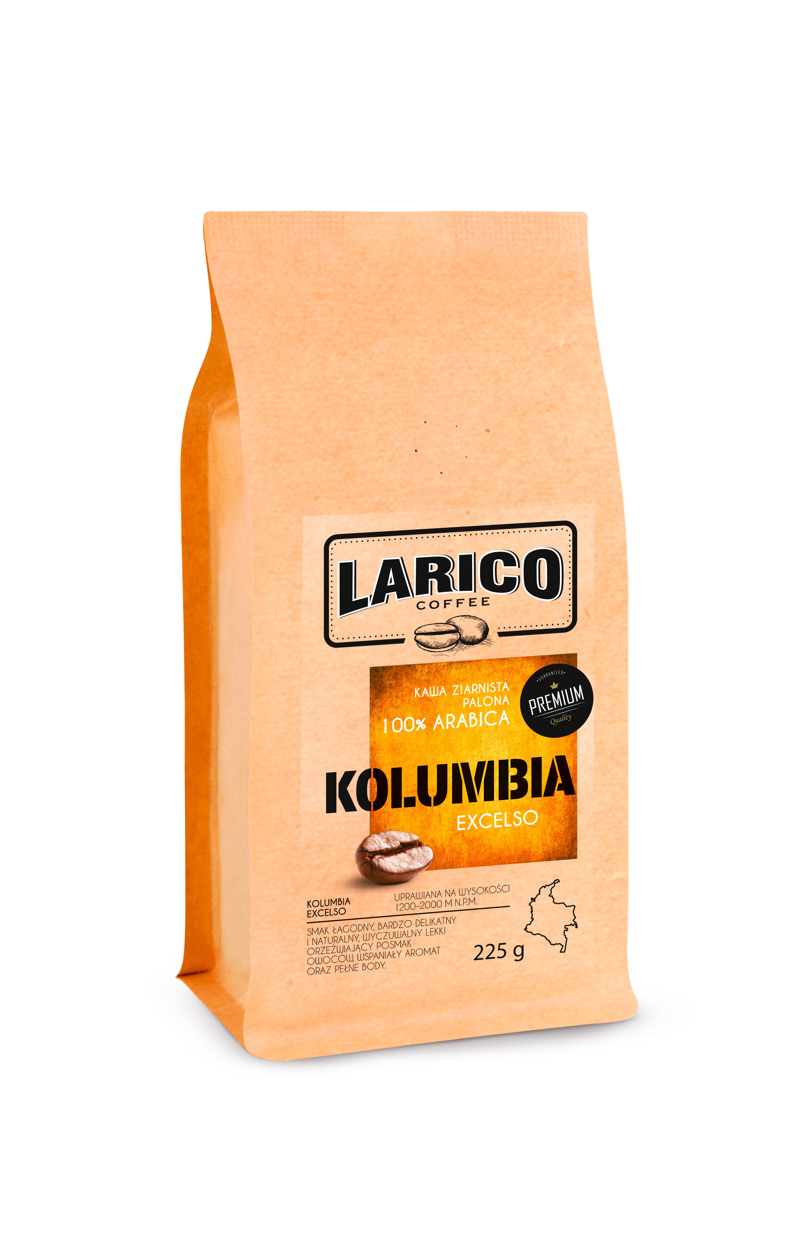 Larico Kawa Ziarnista Kolumbia Excelso 225g