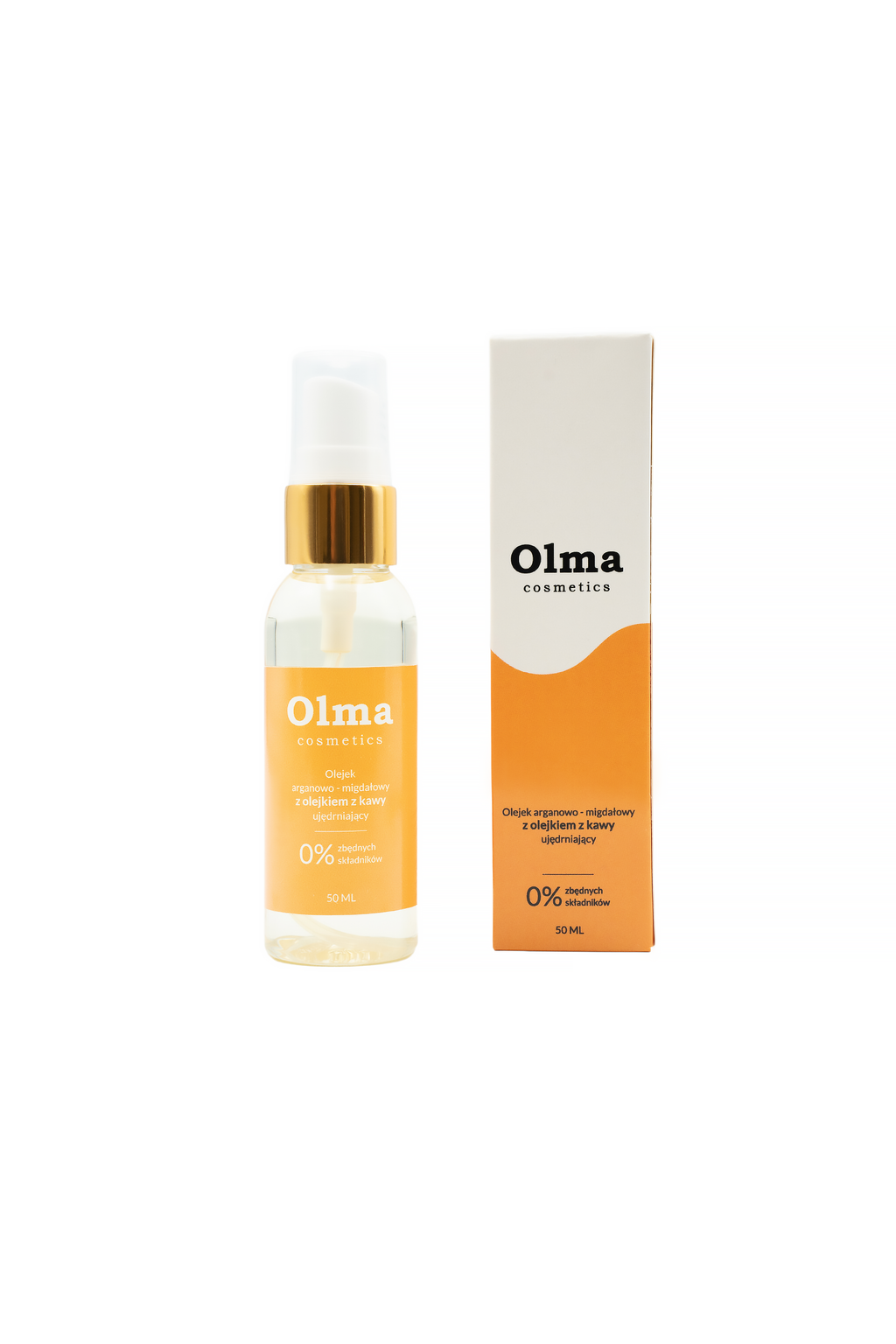 Olma Pharm Olejek arganowo - migdałowy z olejkiem z kawy - Ujędrniający 50 ml