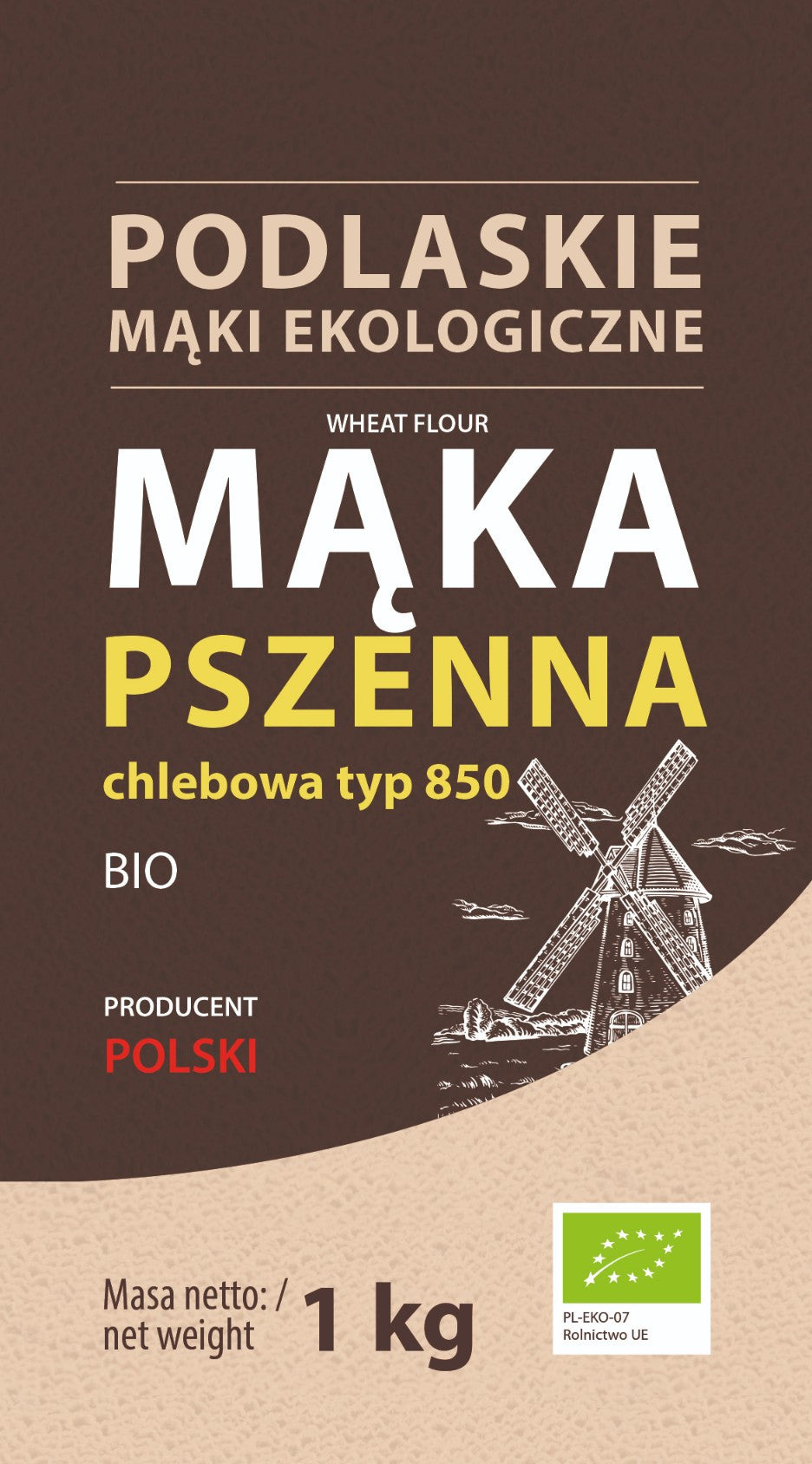 Mąka pszenna chlebowa BIO 1000g