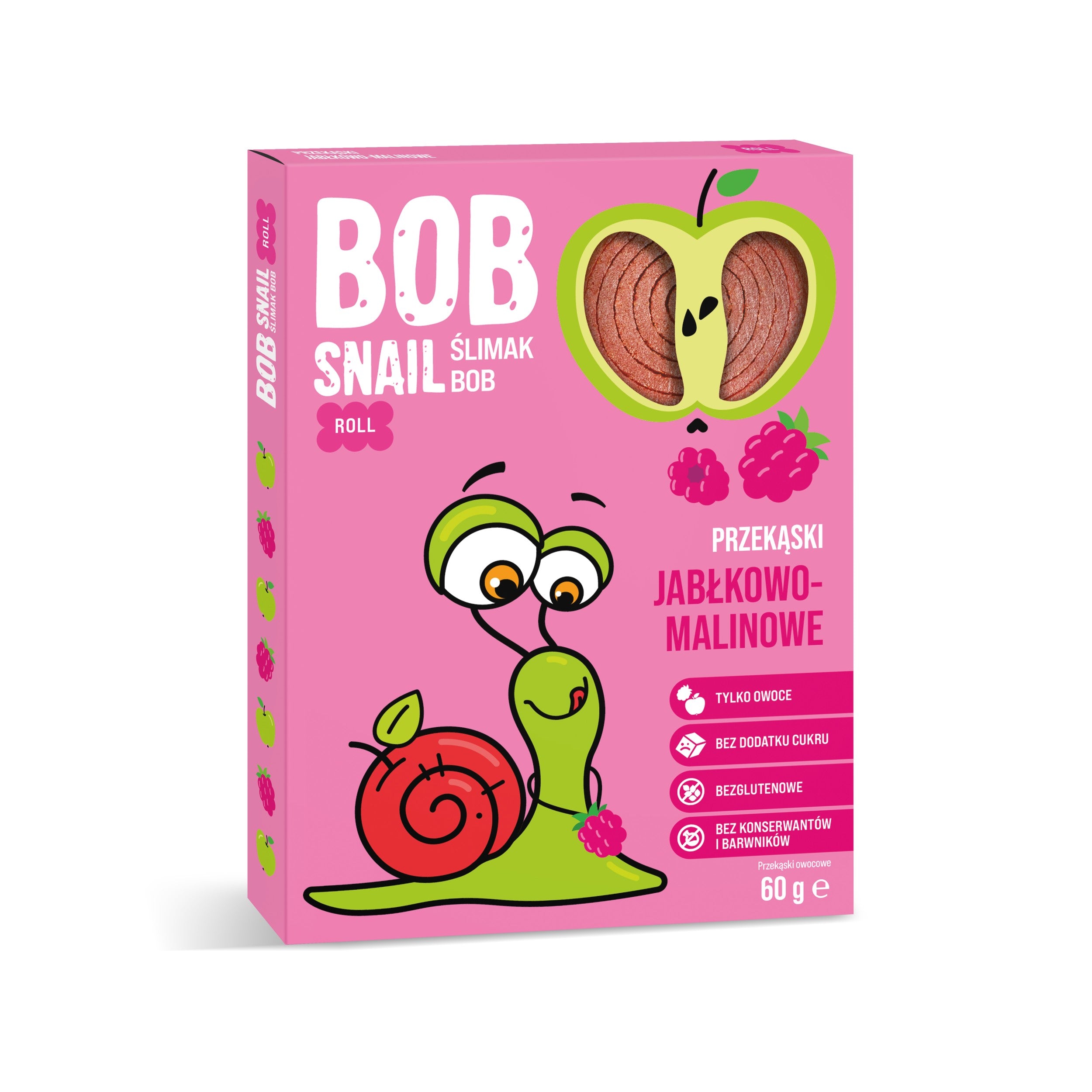 BOB SNAIL Rolls Jabłko Malina  60 g