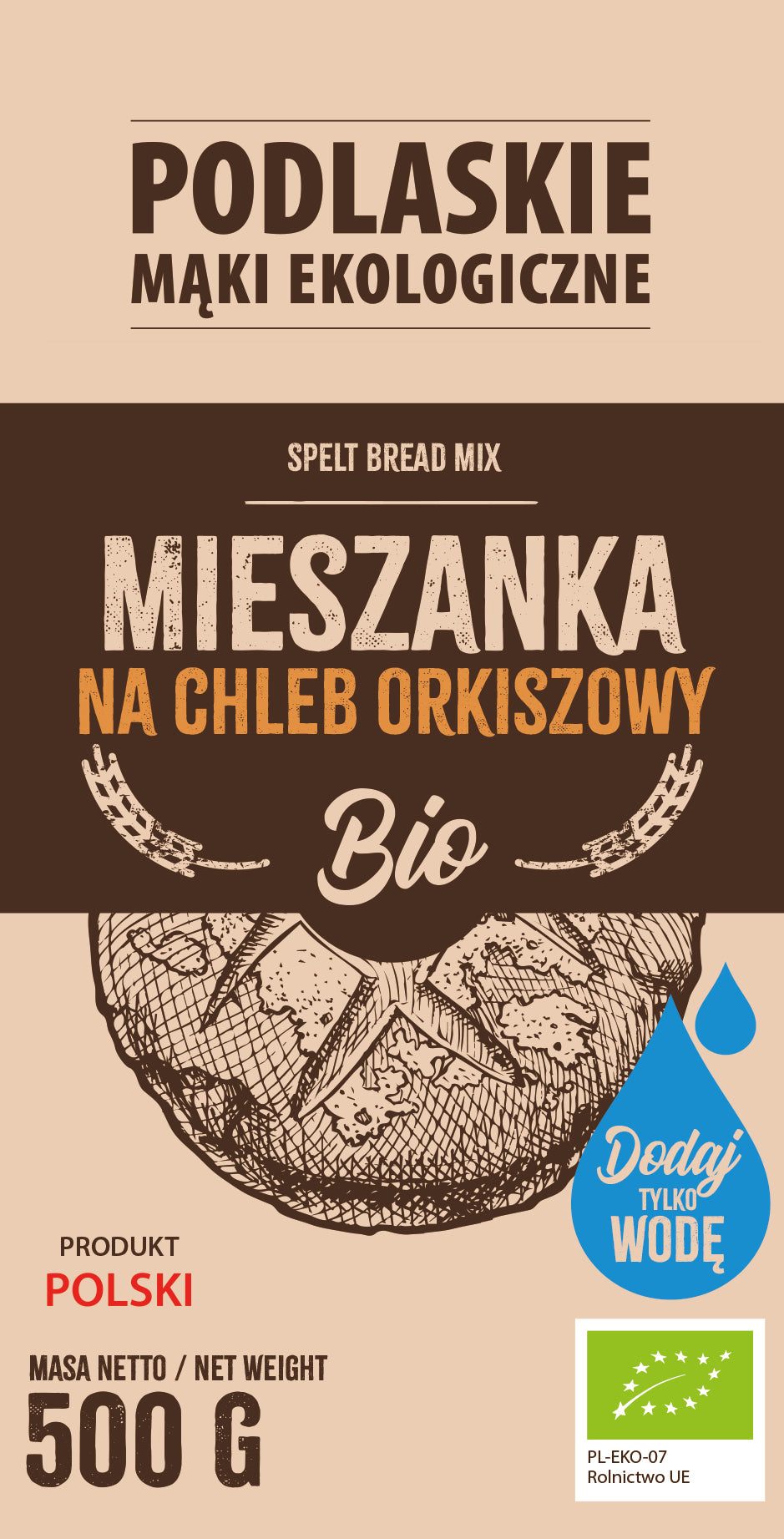 Mieszanka na chleb orkiszowy BIO 500g