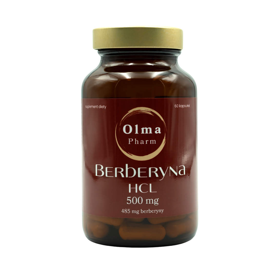 Berberyna HCL 500 mg 60 kapsułek