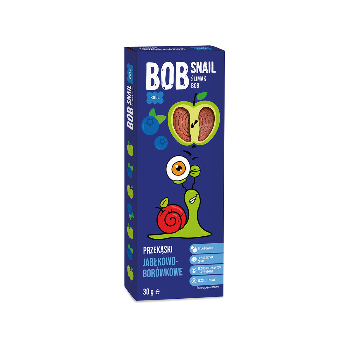 BOB SNAIL Rolls Jabłko Borówka 30 g