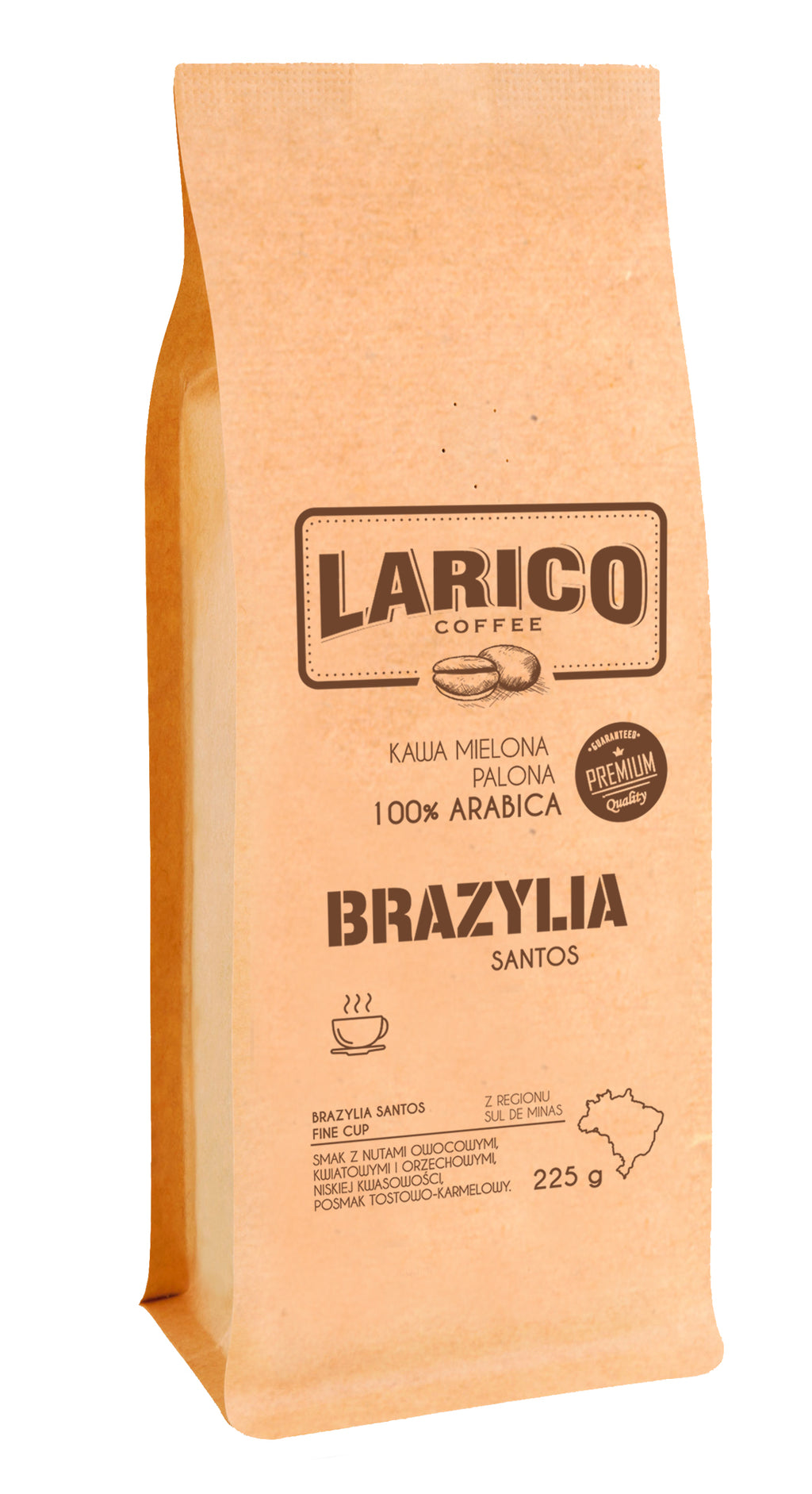 Larico Kawa Mielona Brazylia Santos 225g